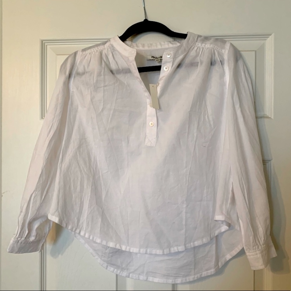 Madewell white blouse